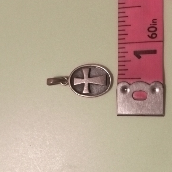 Sterling Silver 925 Shadow Box Cross Pendant - Picture 5 of 10